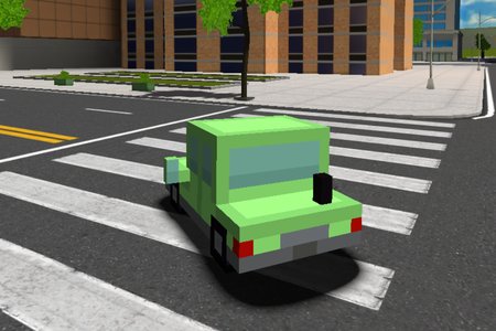 Blocky Cars in Real World