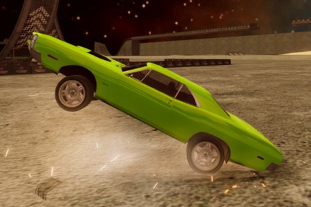 Crazy Car Stunts ใน Moon Cosmic Arena