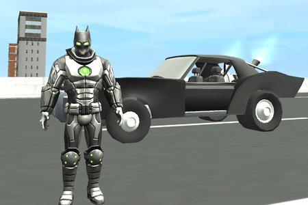 Flying Bat Robot: Car Transform Game