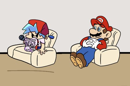 FNF: Mario on a Chair (Friday Night Sittin')