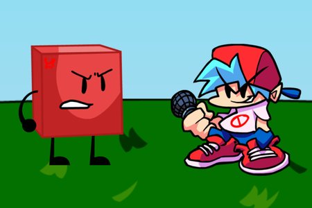 FNF vs Blocky from BFDI (Friday Night Funkin')