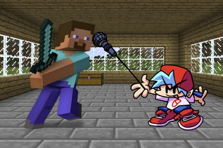 FNF vs Steve da Minecraft 1.5