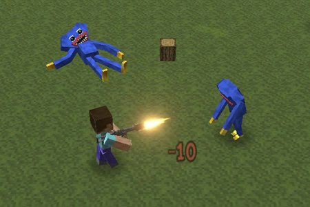 Minecraft Shooter: Huggy's Attack!