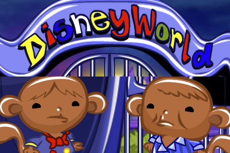 Monkey GO Happy 986: Monkeys GO to Disneyland