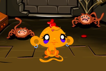 Monkey GO Happy: Stage 539 — Arachnophobia