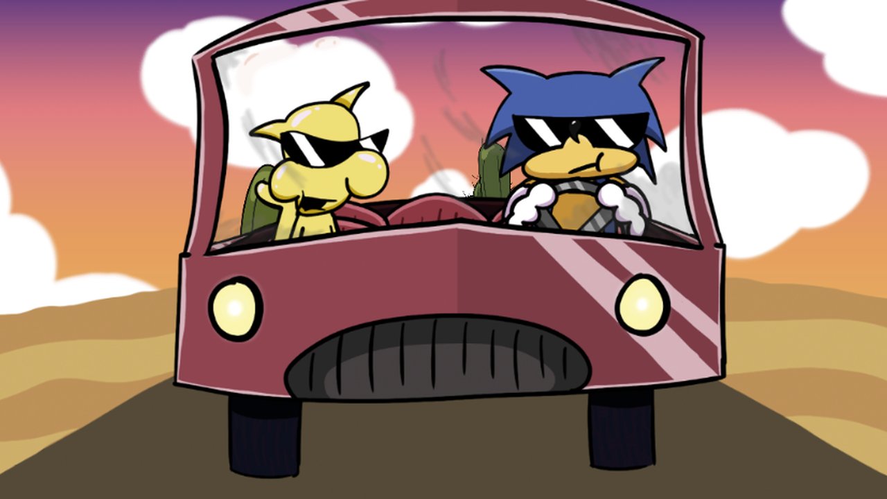 Shinto & Sunky on a road trip [Friday Night Funkin'] [Mods]