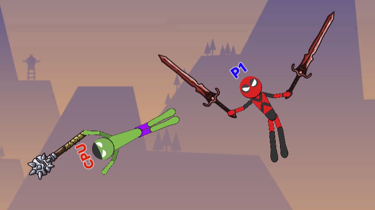 3D Stickman Fight Animation - Stick Figure Fighting Warrior 