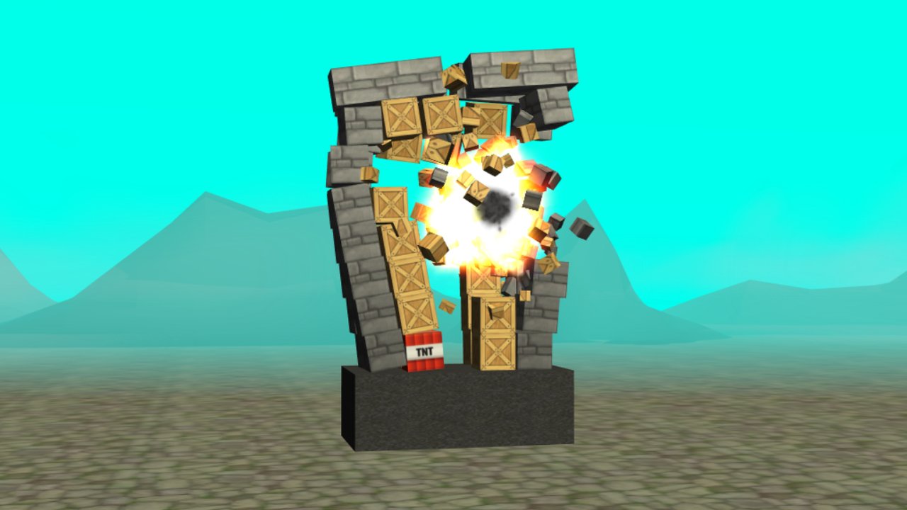 minecraft tnt city explosion